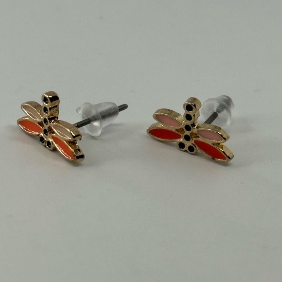 Dragonfly and Flower Earrings Set - Picture 10 of 12